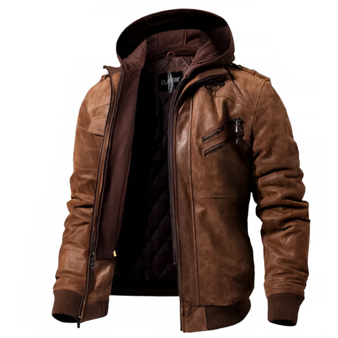 Albert™ - Leather Winter Jacket